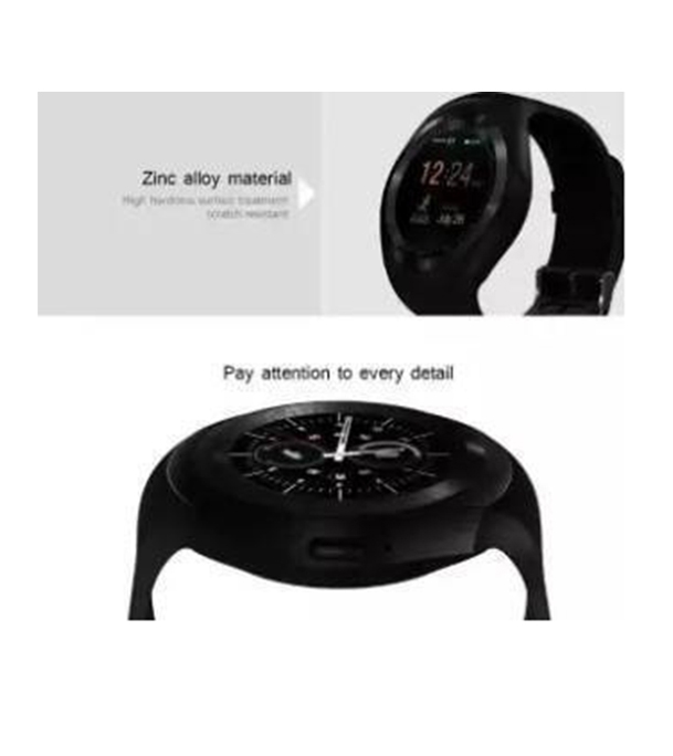 Y1 Sim Supported Mobile Smart Watch Black at Best Price in Bangladesh