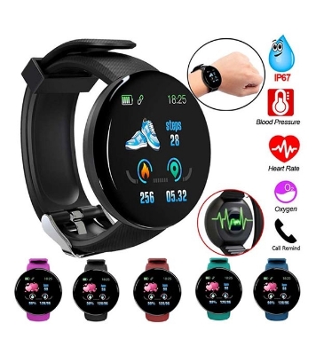 D18 Wireless Bluetooth Smart Watch 1.3 Inches IP65 Waterproof Sports Watch at Best Price in Bangladesh