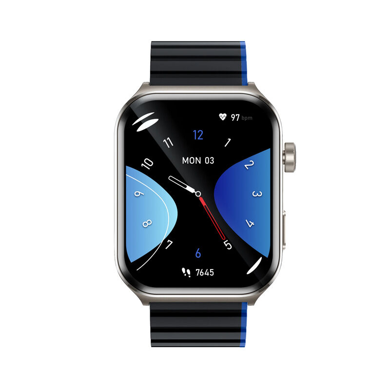 Buy Kieslect KS2 Calling 2.01" FHD AMOLED 3ATM Smart Watch (Double Strap + Protector) - Midnight Blue (Best Price)Online at Best Price