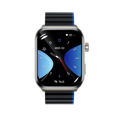 Buy Kieslect KS2 Calling 2.01" FHD AMOLED 3ATM Smart Watch (Double Strap + Protector) - Midnight Blue (Best Price)Online at Best Price