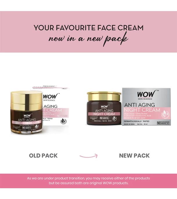 Buy Wow Skin Science Anti Aging Night Cream-50 ml at Best Price In Bangladesh