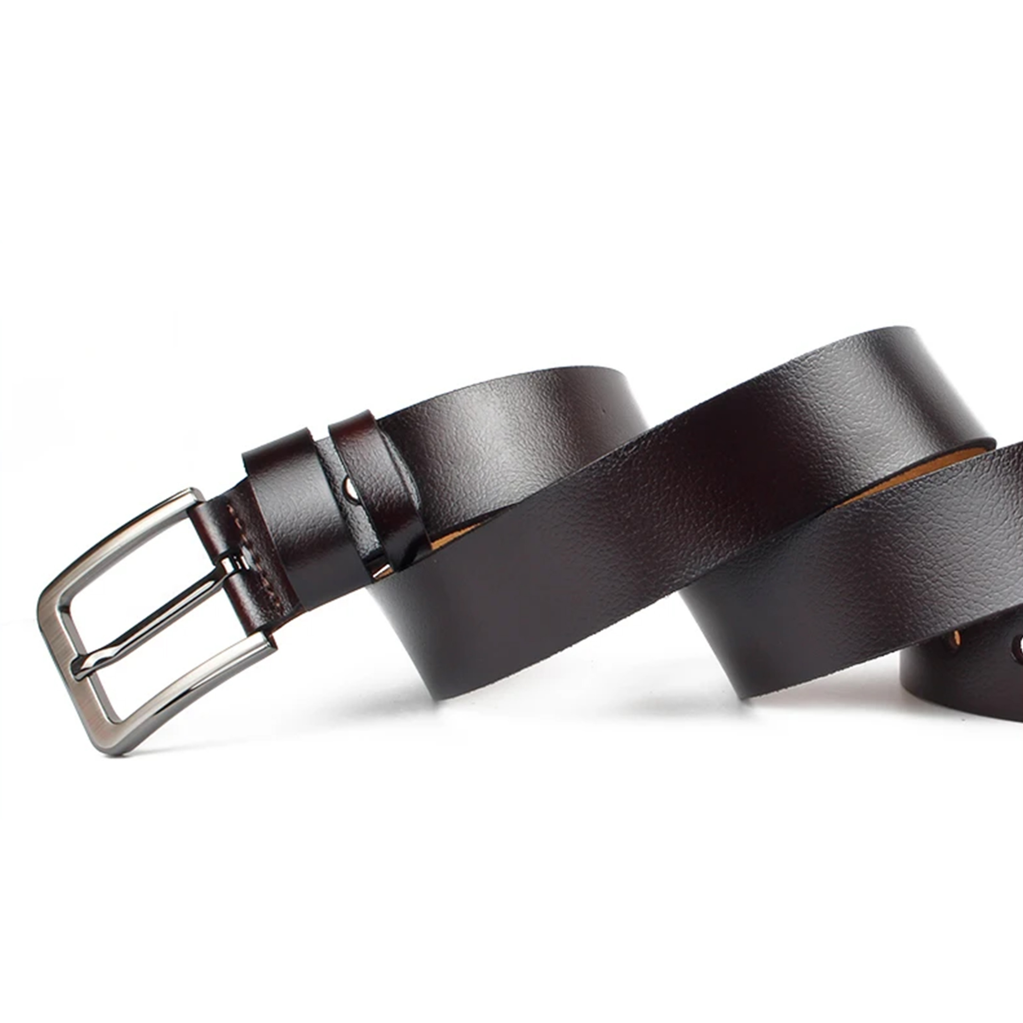 Picture of Premium Men's Genuine Leather Belt – Cowskin Formal & Casual Wear with Strong Metal Buckle