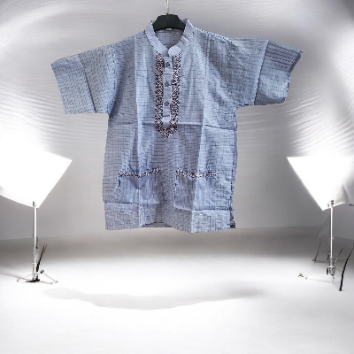 Picture of Man's Summer Cotton Fotuya Muted Blue