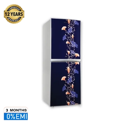 Picture of VISION Refrigerator VIS-196L Blue Side Flower