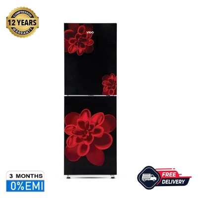 Picture of ViGo GD Refrigerator RE-252L Red Rose Flower BM