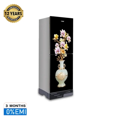 Picture of VISION Glass Door Refrigerator RE-150 Liter Vase G Magnolia Floweer Top Mount