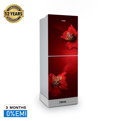 Picture of VISION Glas Door Refrigerator RE-240 Liter Chinese Rose Top Mount