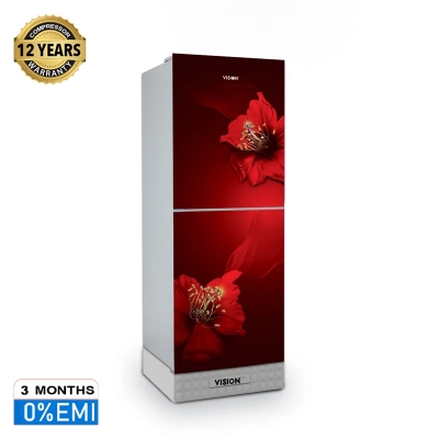 Picture of VISION Glass Door Refrigerator RE-262 Liter Chinese Rose Top Mount