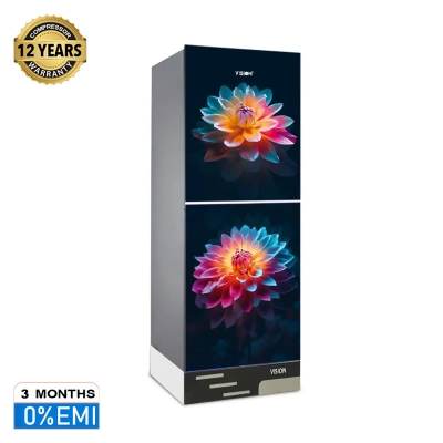 Picture of VISION Glass Door Refrigerator RE-180 Liter Lotus Poddo Top Mount