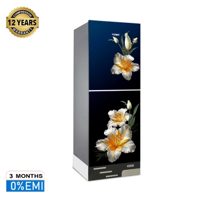 Picture of VISION Glass Door Refrigerator RE-252 Liter Orchid Gold Bottom Mount