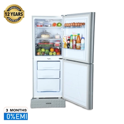 Picture of VISION Glass Door Refrigerator RE-185 Liter Light Point Flower Bottom Mount