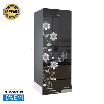 Picture of VISION Glass Door Refrigerator RE-240 Liter Mirror White Lilac Top Mount