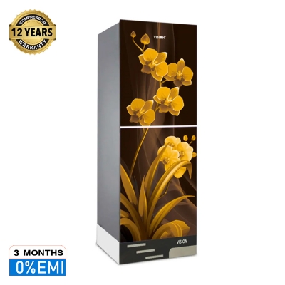 Picture of VISION Glass Door Refrigerator RE-216 Liter Pansy Fancy Bottom Mount 