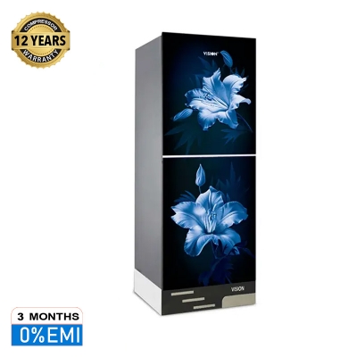 Picture of VISION Glass Door Refrigerator RE-305 Liter Gardenia Lily Top Mount 