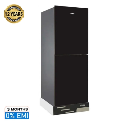 Picture of VISION Glass Door Refrigerator RE-356 Liter Black Top Mount