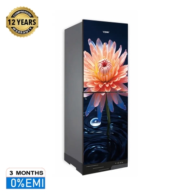 Picture of VISION Glass Door Refrigerator RE-240 Liter Water DO Daisy Bottom Mount