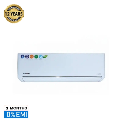 Picture of VISION Glass Door Smart Dispensar Refrigerator RE-238 Liter Black Bottom Mount