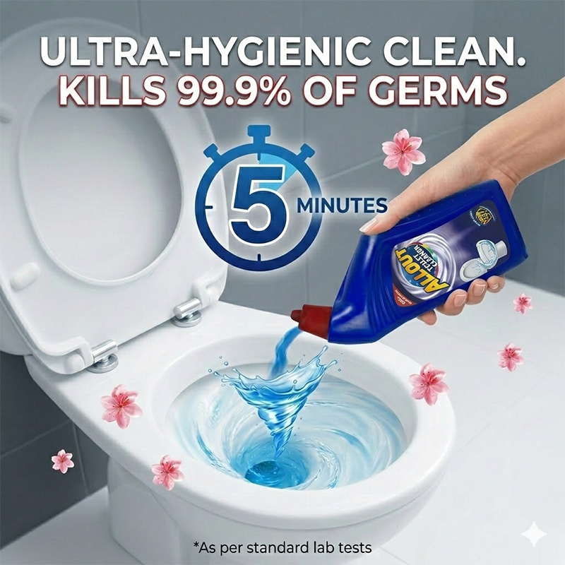 Picture of Allout Toilet Cleaner Liquid – 750ml (Buy 1 Get 1 Free)