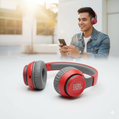 Picture of JBL 881A Wireless Bluetooth Headphone - Athlete Edition High Performance Stereo Headset with FM, SD Card Slot & Mic