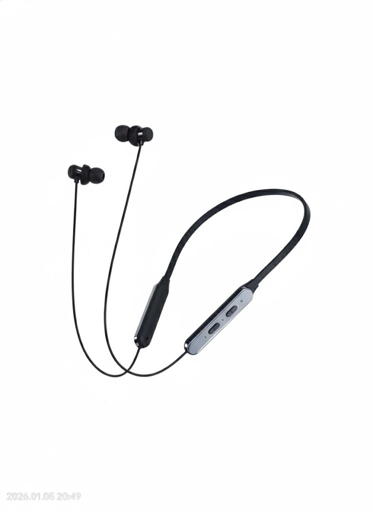 Picture of Expert EPN-24 Wireless Neckband - 230 Hours Standby | ENC Noise Cancellation | Magnetic Sports Headset with Super Bass Black