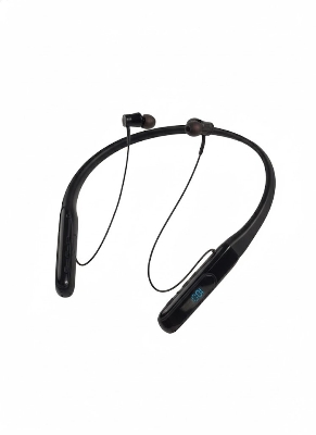 Picture of Original IQ+ IQ-20 Wireless Neckband - 1000mAh Big Battery (220H) | LED Display | TF Card Support | Vibration Alert Gaming Headset Black