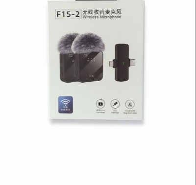 Picture of F15-2 Wireless Microphone Dual Lavalier | Noise Reduction Mic for Vlog, Interview & Live Streaming 