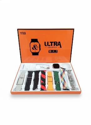 Picture of Y80 Ultra Smart Watch with 8+1 Straps | Full Touch Display, Bluetooth Calling & Fitness Tracker Multicolor