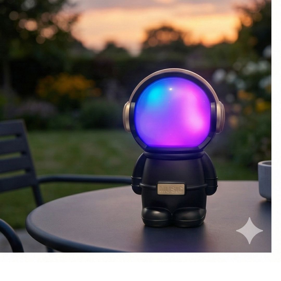 Picture of Astronaut Wireless Bluetooth Speaker | RGB Light Mini Portable Music Speaker 