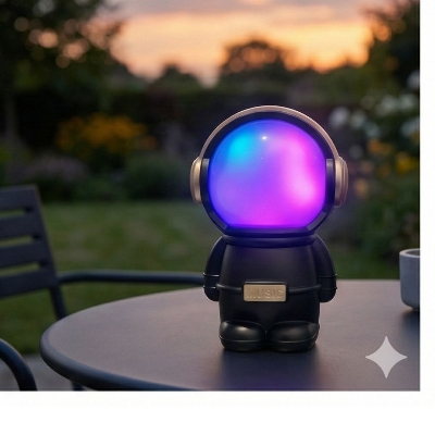 Picture of Astronaut Wireless Bluetooth Speaker | RGB Light Mini Portable Music Speaker 