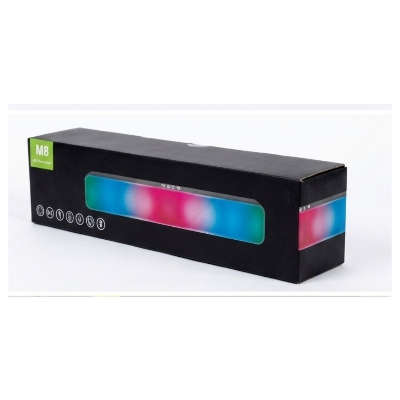 Picture of M8 Portable LED Soundbar - Wireless Bluetooth Speaker - RGB Lighting - High Bass Stereo for PC/TV/Mobile - Handsfree Calling 