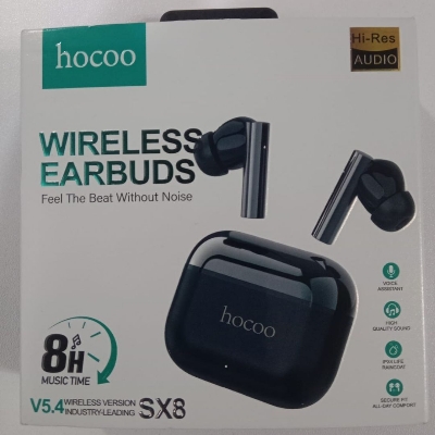 Picture of HOCOO SX8 TWS Wireless Bluetooth Earbuds V5.4 | Hi-Res Audio | Noise Reduction | Touch Control | 8H Playtime Black