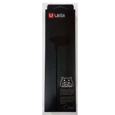 Picture of UiiSii C100 Little Monsters Wired In-Ear Earphones - 10mm High Quality Moving Coil Unit - Deep Bass Stereo Earbuds with Microphone Black