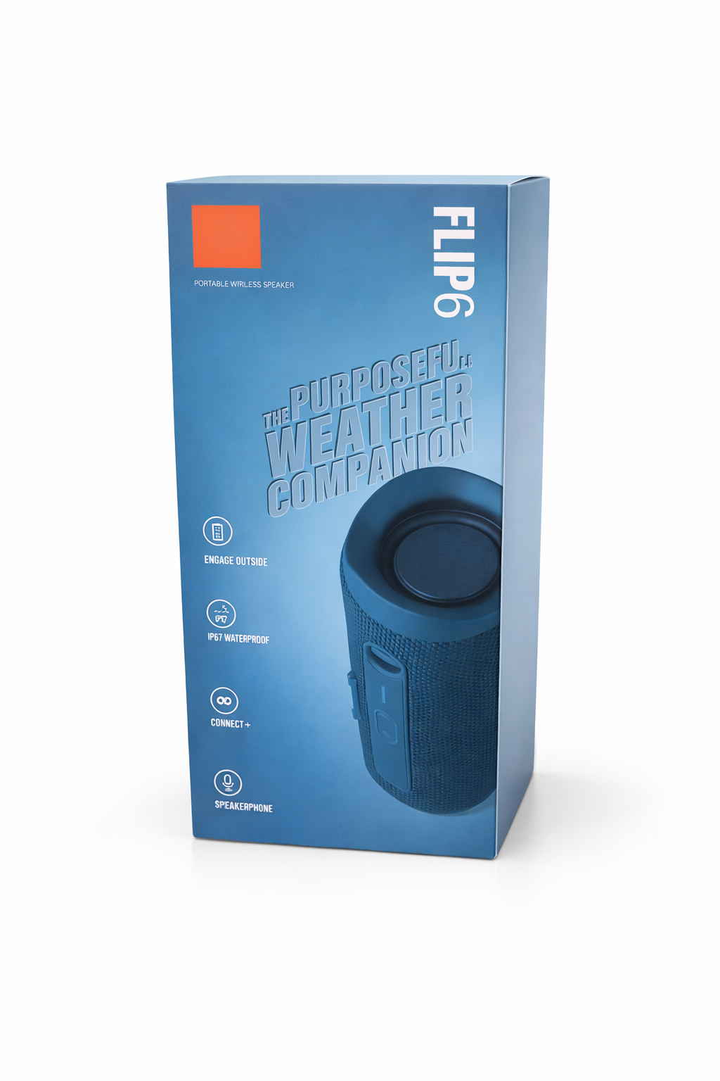 Picture of JBL Flip 6 Portable Waterproof Bluetooth Speaker - 12 Hours Playtime - IP67 Dustproof & Waterproof - High-Fidelity Sound - Teal/Blue 