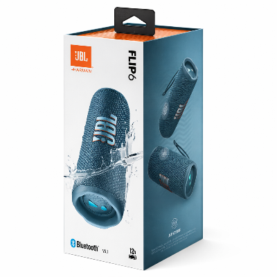 Picture of JBL Flip 6 Portable Waterproof Bluetooth Speaker - 12 Hours Playtime - IP67 Dustproof & Waterproof - High-Fidelity Sound - Teal/Blue 