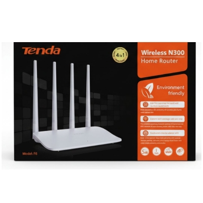 Picture of Tenda F6 Wireless N300 Router | 300Mbps WiFi Speed | 4 Antenna Home Router White