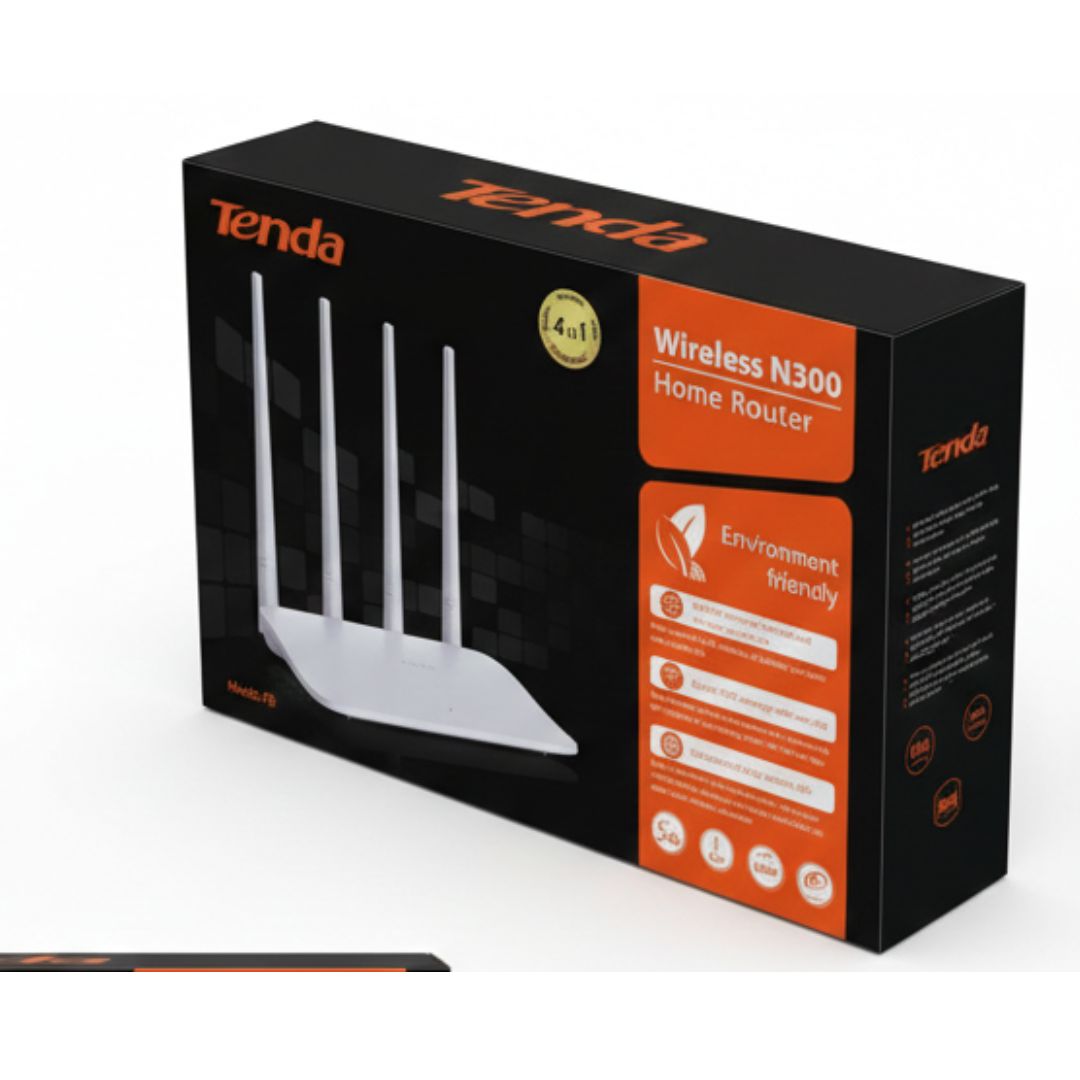 Picture of Tenda F6 Wireless N300 Router | 300Mbps WiFi Speed | 4 Antenna Home Router White
