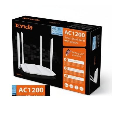 Picture of Tenda AC5 AC1200 Smart Dual-Band WiFi Router | 1200Mbps Gigabit Wireless Router | 4 Antenna Home Broadband Router White
