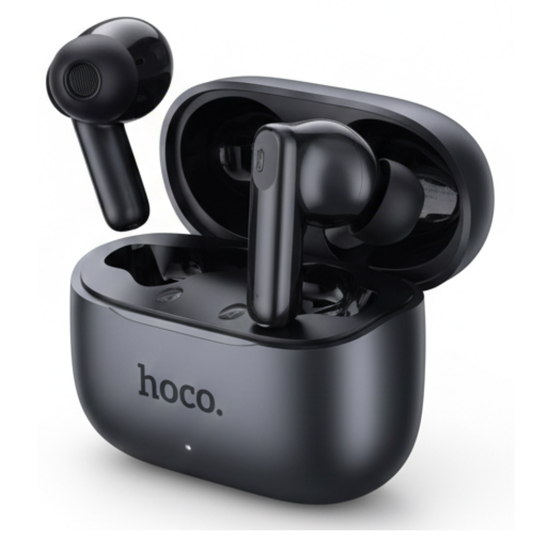 Picture of HOCO EQ27 AI Translation TWS Wireless Bluetooth 5.4 Earbuds with ANC+ENC Noise Cancellation, 4-Mic Clear Call, Smart Charging Case & HD Stereo Sound Black
