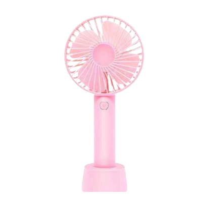 Picture of Portable Handheld Mini Fan - USB Rechargeable Cooling Fan with Desktop Stand