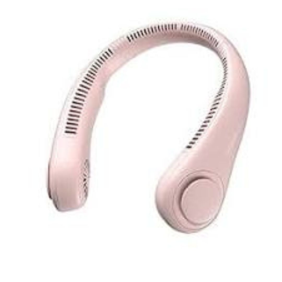 Picture of Portable Neck Fan  -  Rechargeable Bladeless Fan with 78 Air Outlets & 5 Speed Turbo Wind