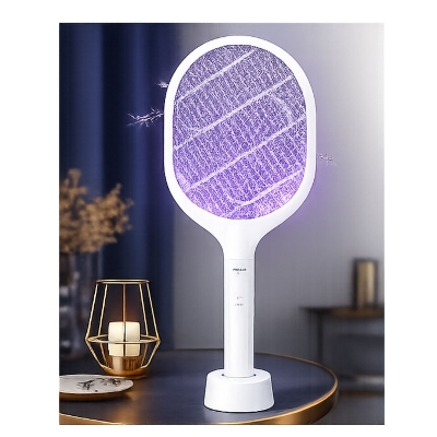 Picture of Weidasi WD-959 Electric Rechargeable  Mosquito Bat Racket with 1200 mAh Battery – Mosquito Killer Lamp | Mosquito Killer  Bat White