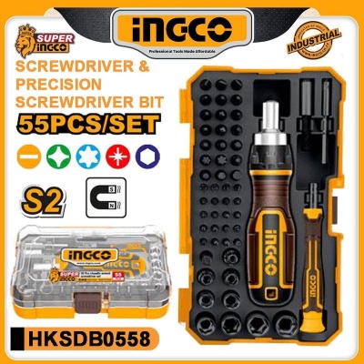 Picture of 55PCS SCREWDRIVER & PRECISION SCREWDRIVER BIT SET HKSDB0558 (Black)