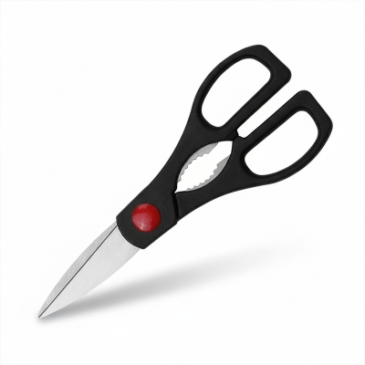 Picture of Wholesale Direct Supply Heavy-Duty Stainless Steel Kitchen Scissors Multi-Purpose for Home Use Korean BBQ Meat Cutting-CFJ-001 (Black)