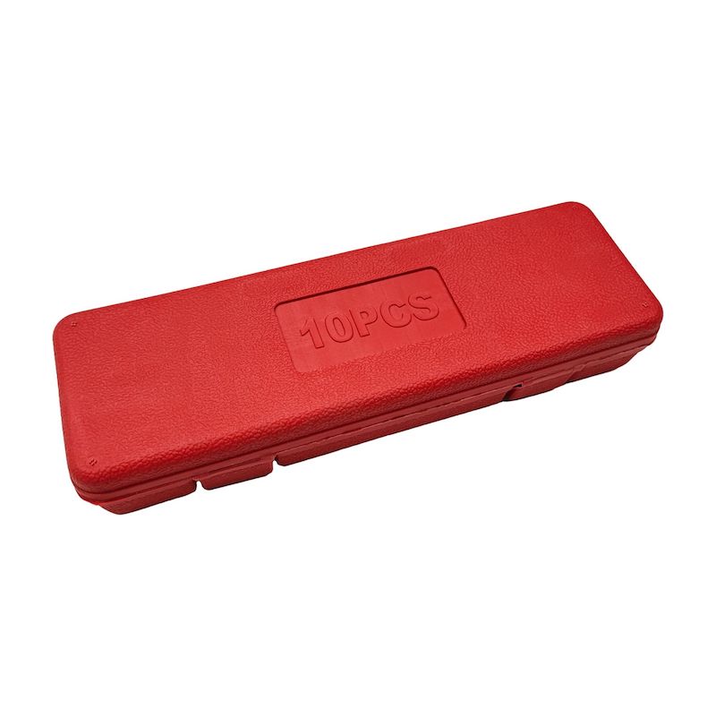 Picture of 10PCS 1/4'' Ratchet Socket Wrench Set Carbon Steel Hardware Tool for Car Boat Motorcycle Bicycle Repair OEM Factory Wholesale (Red)