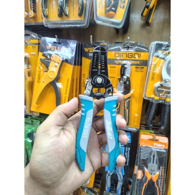 Picture of Jctop Multi Functional Cutting Crimping Tools Tube Ferrule Copper Automatic Electric Wire Stripper-EV4065 (Blue)