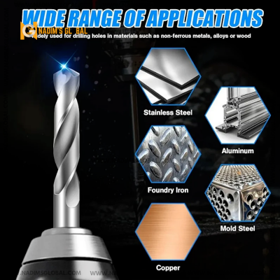 Picture of 5/32 Iron Drill Bit Set – High Speed Steel (10pcs Pack) (White)