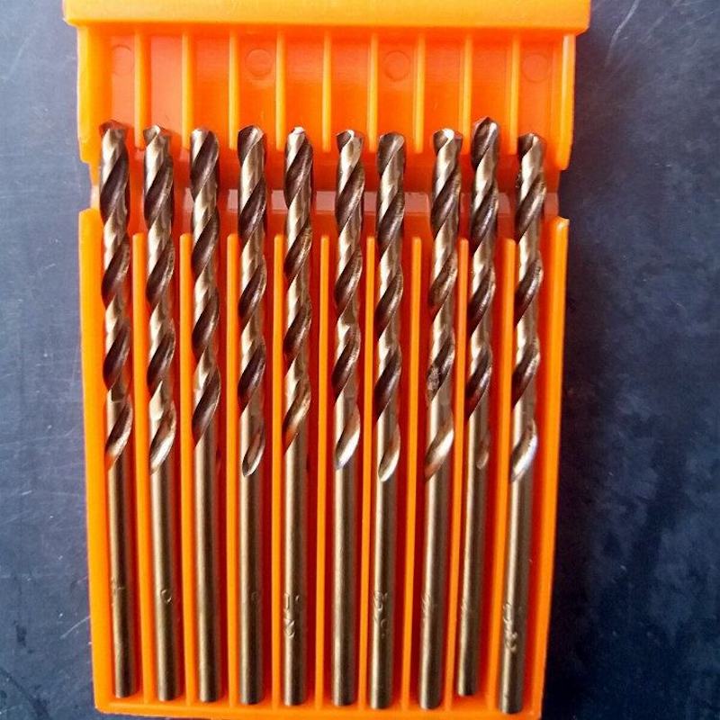 Picture of 3/16 Hss Cobalt Drill Bits Hss Drill Bits Metal for Metal and Stainless Steel Drilling 10pcs