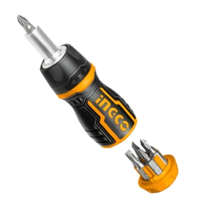 Picture of 🔧 Professional 8 in 1 Stubby Screwdriver Set – AKISDS0708 (Yellow)