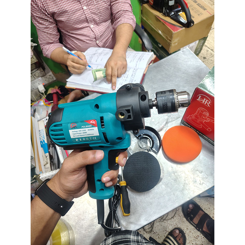 Picture of HR Premium Quality 600W Four Way Electric Polisher Machine With Drilling,Grinding, Wood Cutting, Steel Cutting Others-SH321 (Green)