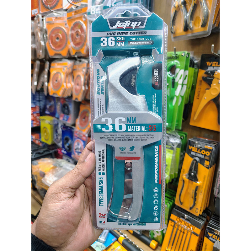 Picture of JCTOP Professional Manufacturers Quick Pipe Cutter PVC Pipe Cutting Tools Plastic Pipe Scissor-ES5036 (Deep green)